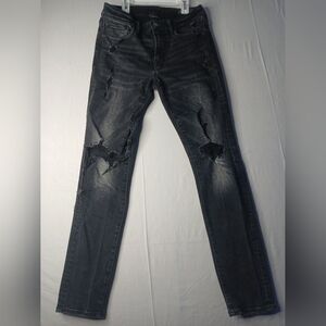 American Eagle jeans Men Size 32x32 Next Level Flex Black Distressed